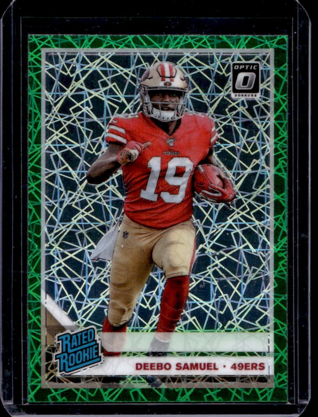 2019 Donruss Optic Deebo Samuel Green Velocity Rookie RC #167 49ers