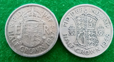 2x Cupro-nickel half crowns (George VI and Elizabeth II)
