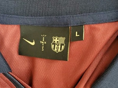 CJ X NIKE X FC BARCELONA RETRO 2000/01 HOME SKELETON JERSEY SIZE L