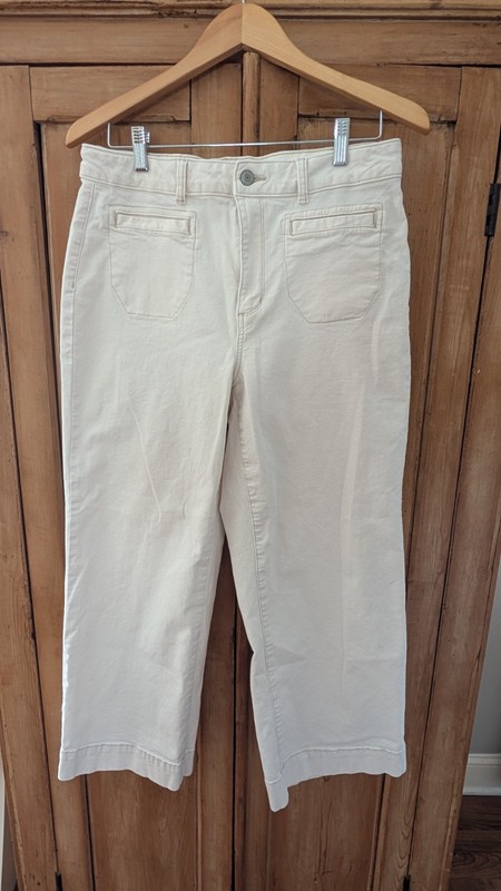 Sonoma Wide Leg Pants  Size 12 Ivory #305