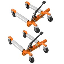 Wheel Dolly Heavy Duty Vehicle Positioning Tire Jack Car Lifter 3000 Lbs Orange