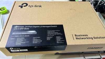 TP-Link T2600G-28TS JetStream 24 Port Gigabit L2 Managed Switch 4 SFP Slots NEW!
