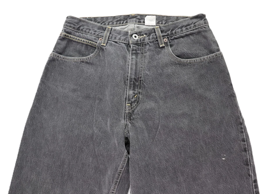 Jeans jeans vintage anos 90 Levi’s US masculino 32 x 29 595 produtos secos folgado relaxado solto - Imagem 4 de 4
