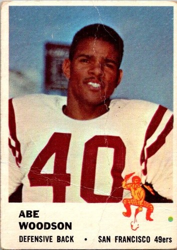 Abe Woodson #65 1961 Fleer card