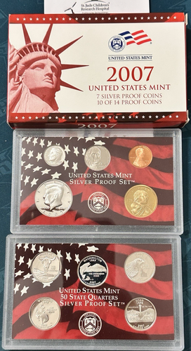 2007-S Silver Proof Set!! No Presidential Dollar coins!!! - 第 1/2 張圖片