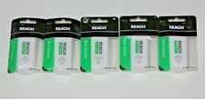 LOT 5 REACH MINT WAXED FLOSS 200 YRDS DENTAL FLOSS