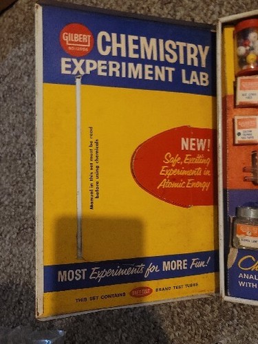 RARE 1960s The Gilbert Chemistry Science Experiment SetNear Complete Vintage - Picture 6 of 9