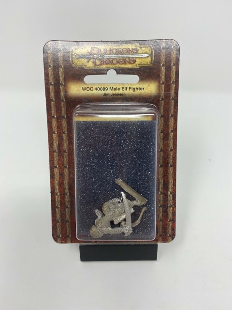 Dungeons and Dragons (D&D) Pewter Miniatures: 40089 Male Elf Fighter for sale online