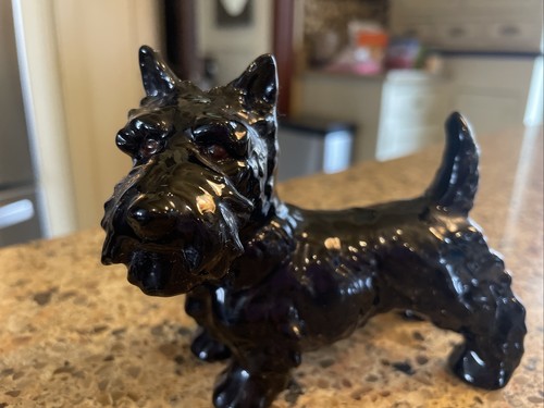 Vintage Goebel Scottie Scottish Terrier Black Scotty Hund Figur W Germany