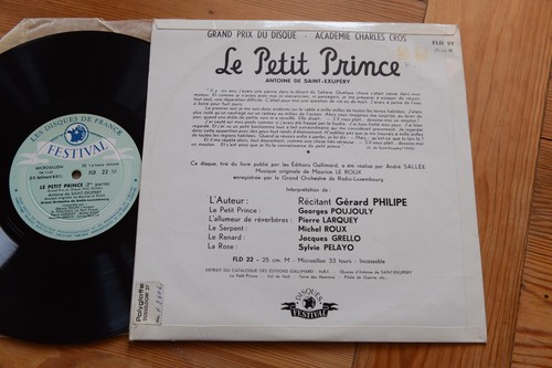 LET PETIT PRINCE Saint-Exupery Der kleine Prinz 10'' EP France Festival FLD 22 - Picture 2 of 4