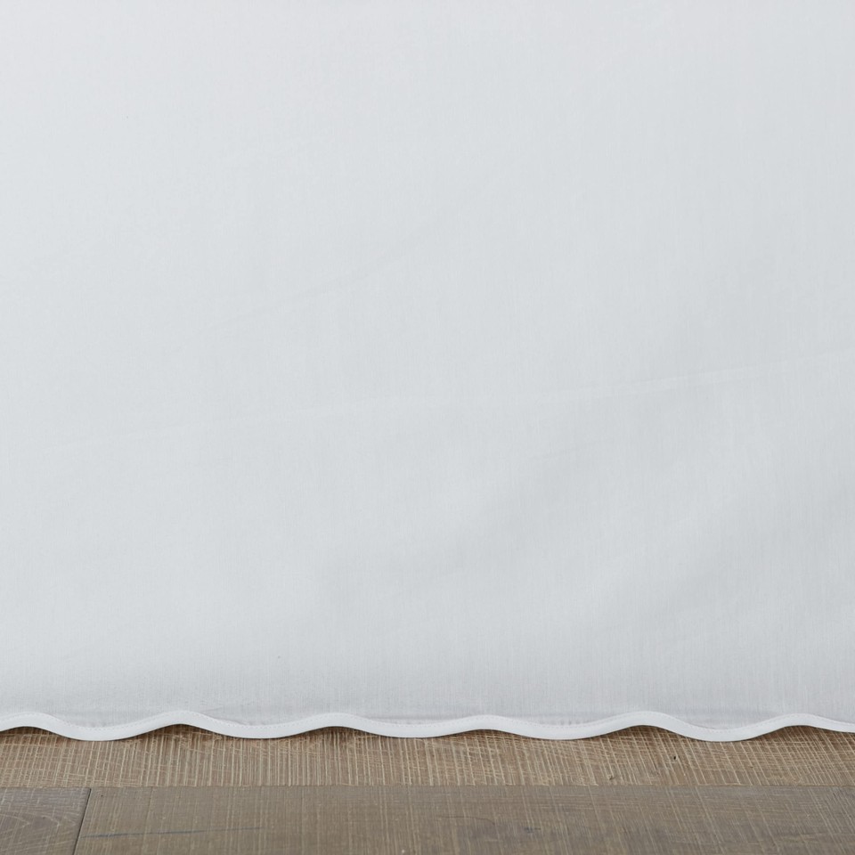 Queen Bedskirt Cotton Tailored Bedskirt Simple Stylish Home Decor Solid