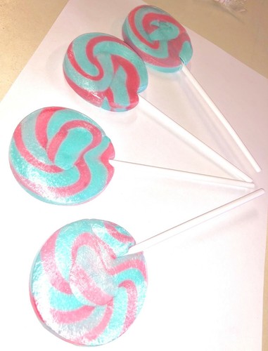 40 Kaugummi rosa blau Rad Pop Hochzeit Gastgeschenk Lolly Party - Bild 6 von 6