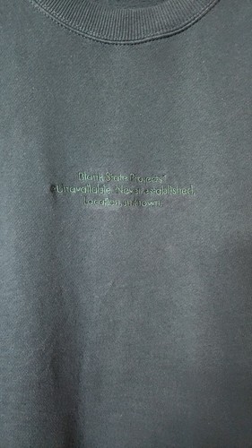 Cotton On Men's Top Size Small Sweater Pullover Teal Blue Graphic Embroider - Picture 3 of 3