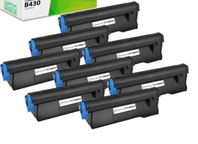 8 x Black High Yield Toner for Oki B420 B430 B440 MB460 Printer 43979201