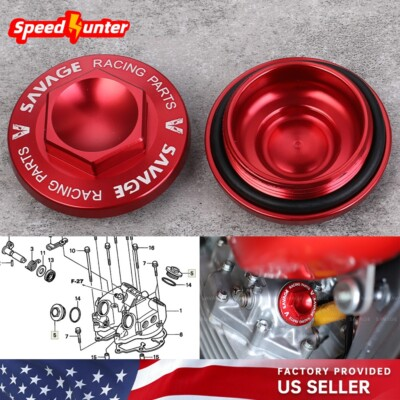 #ad CNC Valve Tappet Adjustment Cover Cap For HONDA TRX 420F T XR200R XR250R XR400R $16.89