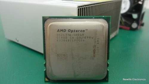 HP 570115-B21 AMD Opteron 2431 2.4GHz CPU Kit (575257-001) w/ Heastink and Fans - Picture 2 of 8