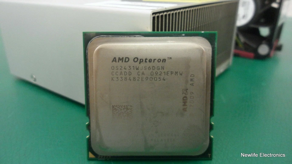 HP 570115-B21 AMD Opteron 2431 2.4GHz CPU Kit (575257-001) w/ Heastink and Fans - Image 2 of 4
