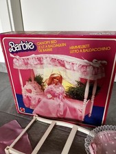 Letto a baldacchino Barbie Mattel 1982 vintage Anni 80 Capony bed