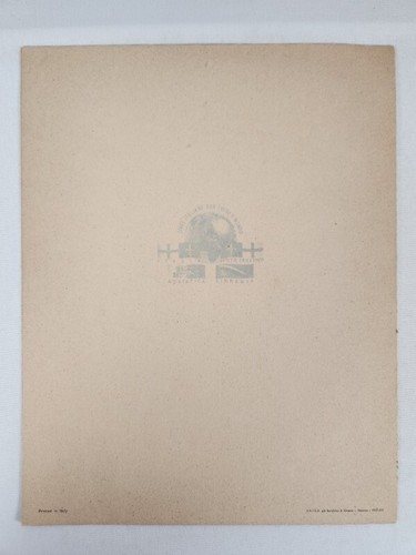 Lloyd Triestino Italian Luxory Ships 1937 Blank Paper Foldout Menu Folder? #1 - Picture 2 of 3
