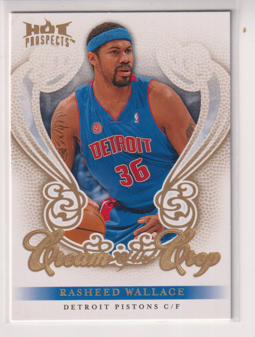 Rasheed Wallace 2008-09 Hot Prospects Cream of the Crop Card CC-17 $1.00 Ship