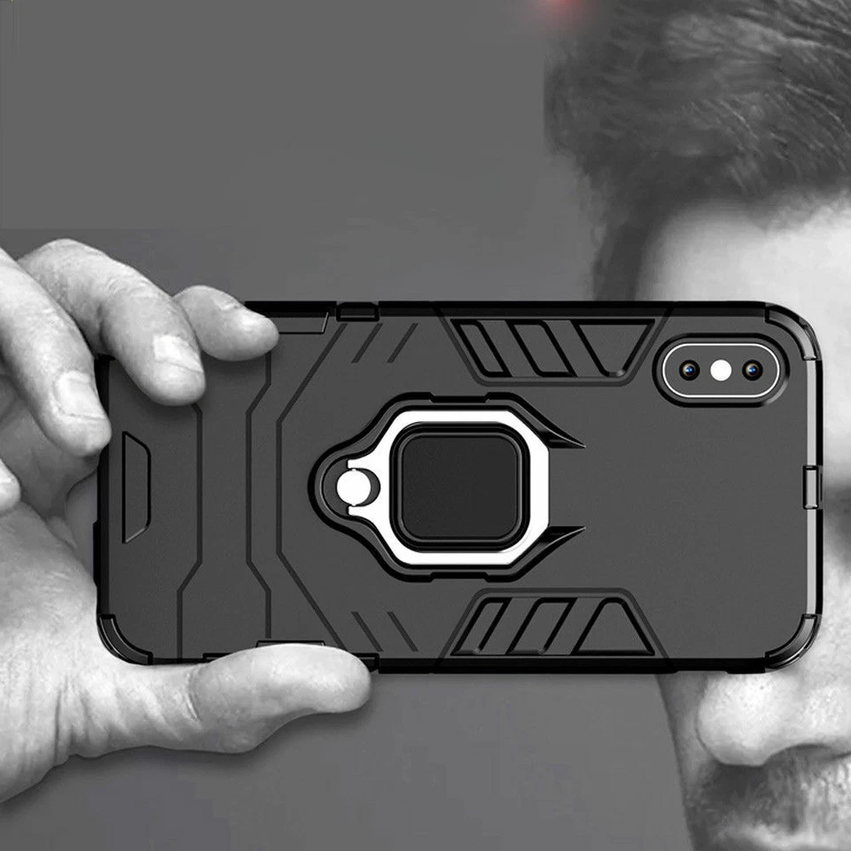 Funda con soporte a prueba de golpes para Huawei P30 Pro Mate 20 Enjoy Hybrid Armor Foto 4 de 4