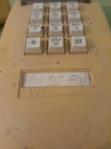VINTAGE ITT TELECOMMUNICATIONS GOLD PUSH BUTTON WALL MOUNTED HANGING TELEPHONE - Picture 5 of 9