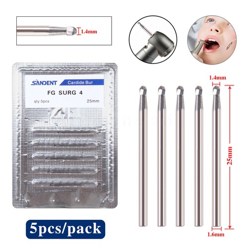 10 /5 Pcs FG High Speed Dental Tungsten Steel Carbide Crown Metal Cutting Burs - Picture 121 of 223