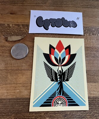Shepard Fairey Obey Angel Rose Sticker  Andre Has A Posse