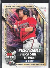 2023 Topps #HRC-1 Austin Riley Home Run Challenge Series One Atlanta Braves