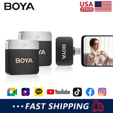 BOYA BY-M1V Wireless Lavalier Microphone For iPhone Android Smartphone Camera
