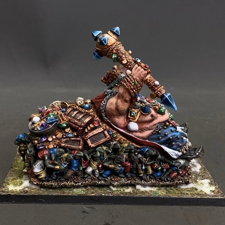 Ogre Kingdoms Overtyrant Greasus Goldtooth Warhammer presale painted Miniatures - Image 4 of 4