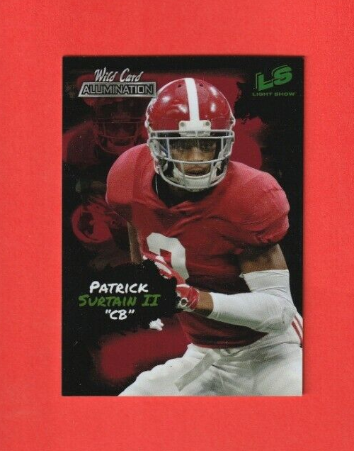 2021 Wild Card Alumination LIGHT SHOW RED # LS18 Patrick Surtain