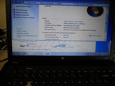 Genuine HP Pavillion 15.6" Laptop Complete Win 7 1.6GHz 3GB RAM 160GB HDD AS IS!