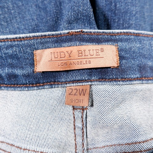 Neu mit Etikett Judy Blue Bootcut High Waist Medium Wash blaue Damenjeans 22W - Bild 4 von 16