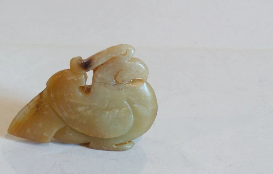  Amuleto chino tallado a mano Jade Phoenix (#2) Foto 4 de 4