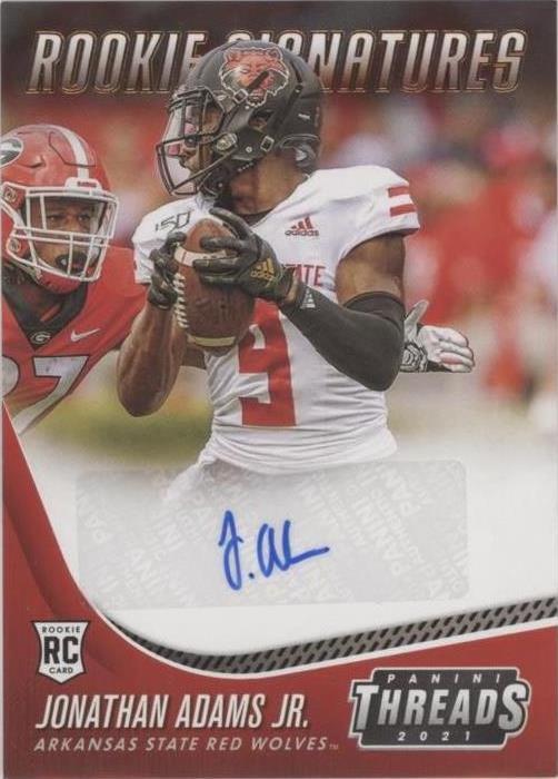 2021 Panini Chronicles Draft Picks Jonathan Adams Jr. #TS-JAJ - 1 of 2