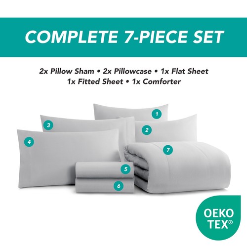 Juego de edredón cama en bolsa Family Essentials (opciones de tamaño y color - Imagen 3 de 151