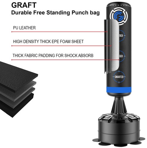 Free Standing Boxing Punching Bag Stand Kick Heavy MMA Martial Art Training - Picture 160 of 178