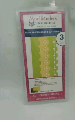Spellbinders Edgeabilities 3 Stanzvorlagen - Classic Postage Stamp