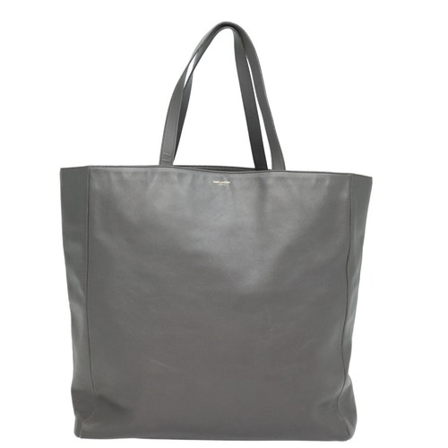 Auténtico bolso de mano reversible de cuero gris Saint Laurent - Imagen 16 de 23