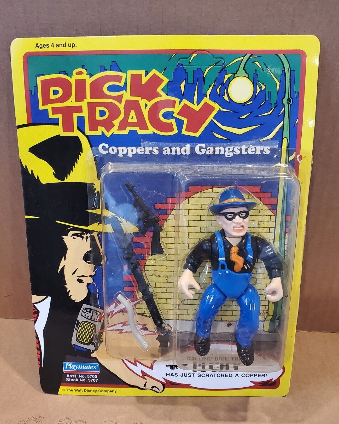 Dick Tracy Coppers & Gangsters ITCHY Figure, 1990 Playmates, NIP