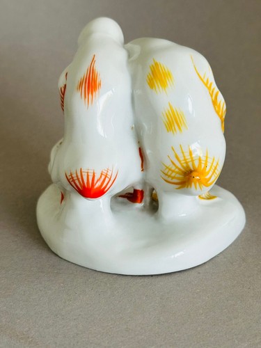 Heubach groteske Porzellanfigur Ente Enten Frosch Duck Frog Lichte Ch. Metzger - Bild 4 von 9