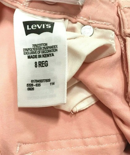 Levi Girl's Youth Kids Cropped Denim Leggings Jeggings Pants Bottoms - Picture 3 of 11