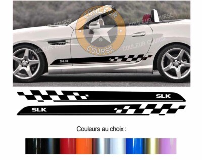 2 X UNTERE STREIFEN FÜR MERCEDES SLK AUFKLEBER STICKER BD540-66