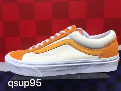 orange & white vans