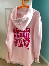 pink hoodie sweatshirt women medium