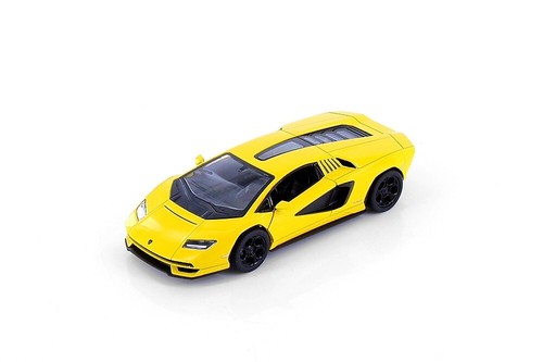 5437D BY KINSMART lamborghini countach lPI 800-4. 1:38 SCALE. Yellow (NOT BOX) - 第 1/4 張圖片