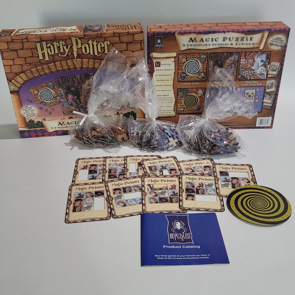 VINTAGE 2000 Harry Poter Magic Puzzles all pieces included