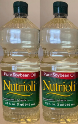 2 Nutrioli Bottles Pure Soybean Oil Aceite de Soya 32oz oil soy