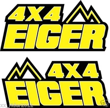 Eiger 400 4x4 Yellow Gas Tank Graphics Decal Sticker Car ATV Quad plastic ltf400